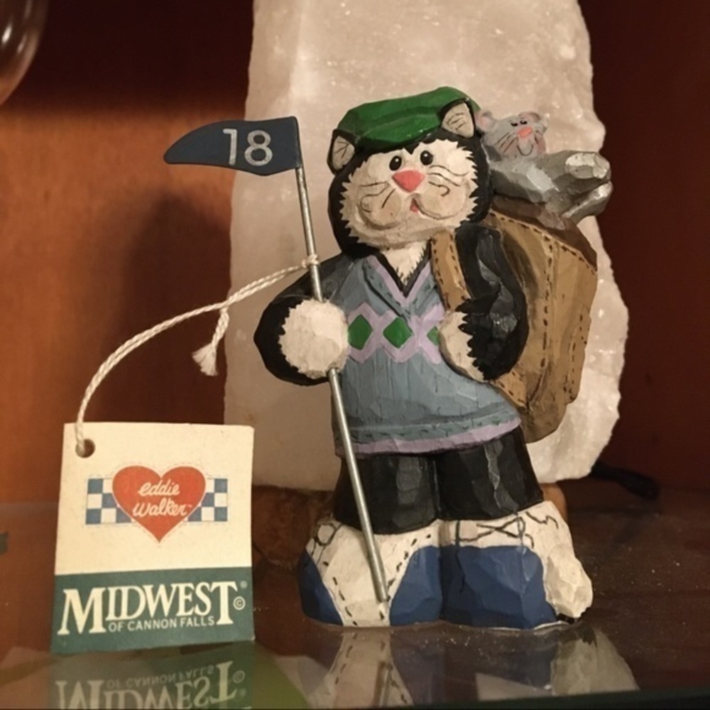 Midwest of Cannon Falls Cat Golfer Figurine. New with tags. - Picture 2 of 7